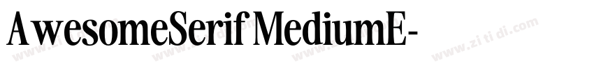 AwesomeSerif MediumE字体转换